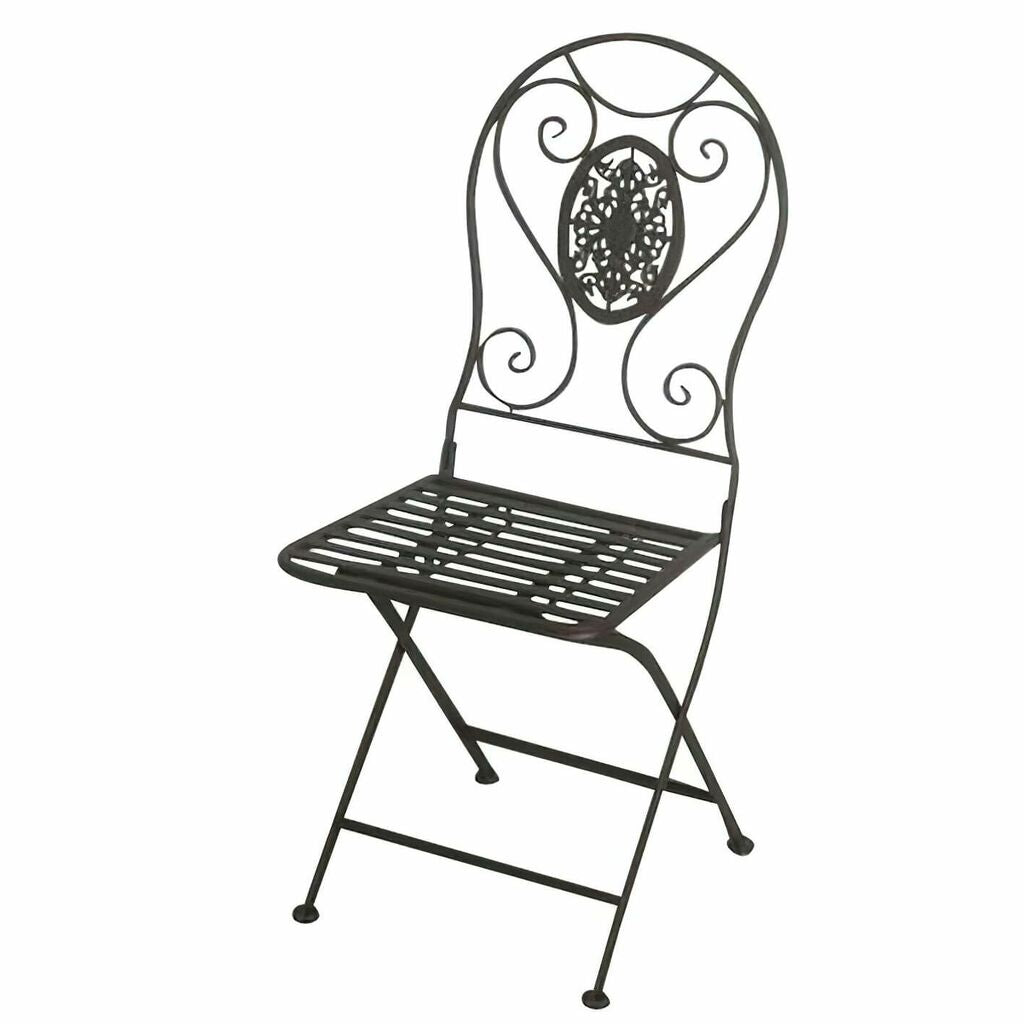 Antiker Gartenstuhl Klappbar Aus Metall Mit Antikfinish - Teramo