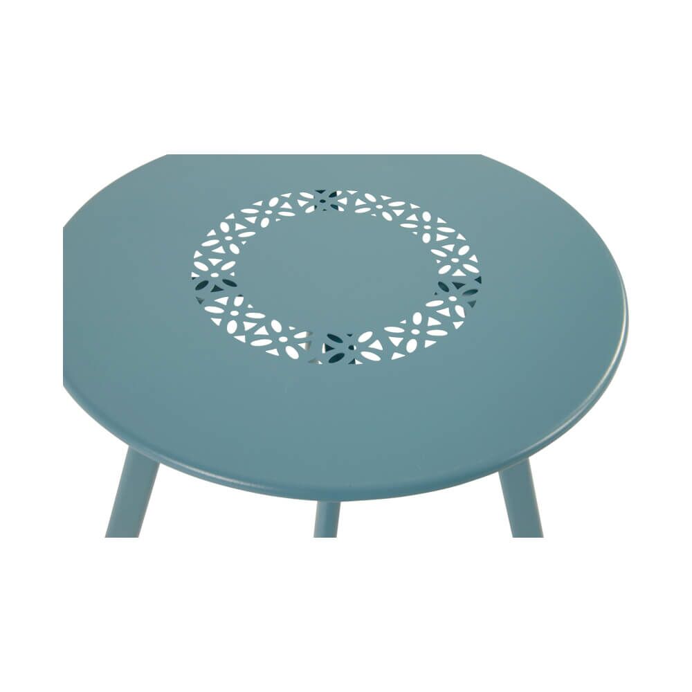 Blauer Beistelltisch Aus Stahl - Tisch Amelie Blau