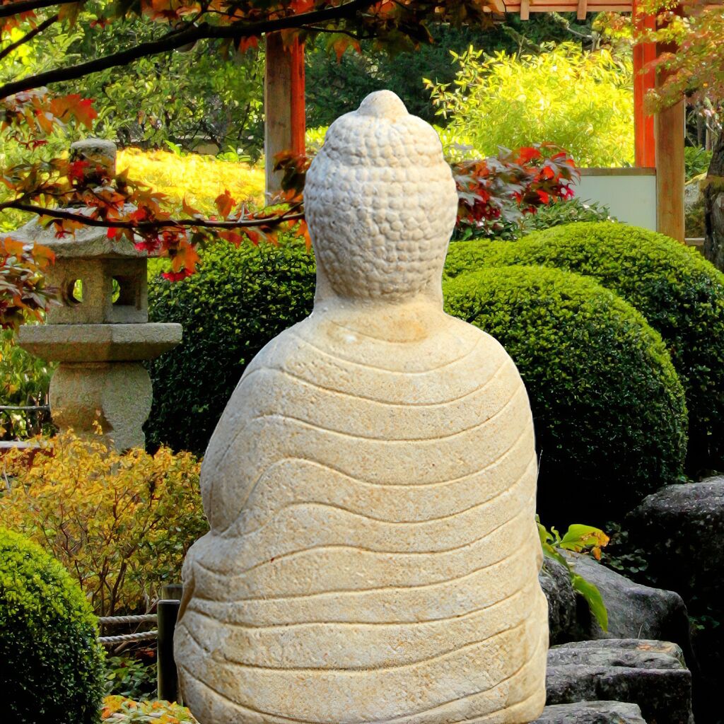 Buddha Gartenskulptur Sitzend - Panna