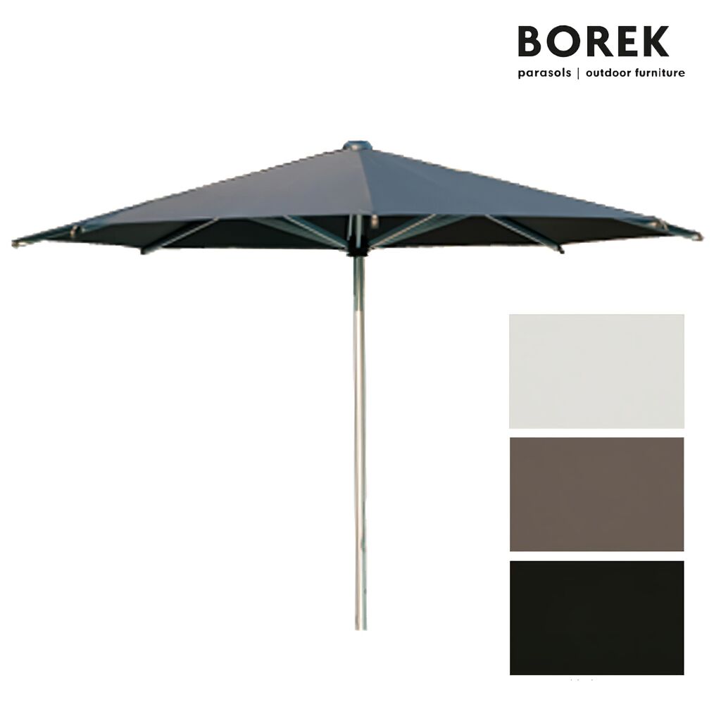 Design Sonnenschirm Von Borek - Modern - Rund - Aluminium Rahmen - Reflex Sonnenschirm