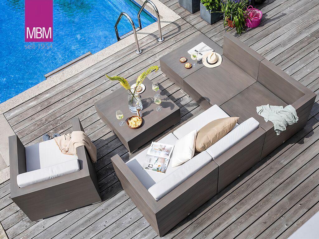 Eckmodul Für Lounge Aus Resysta Und Aluminium Von MBM - Eckmodul Long Island