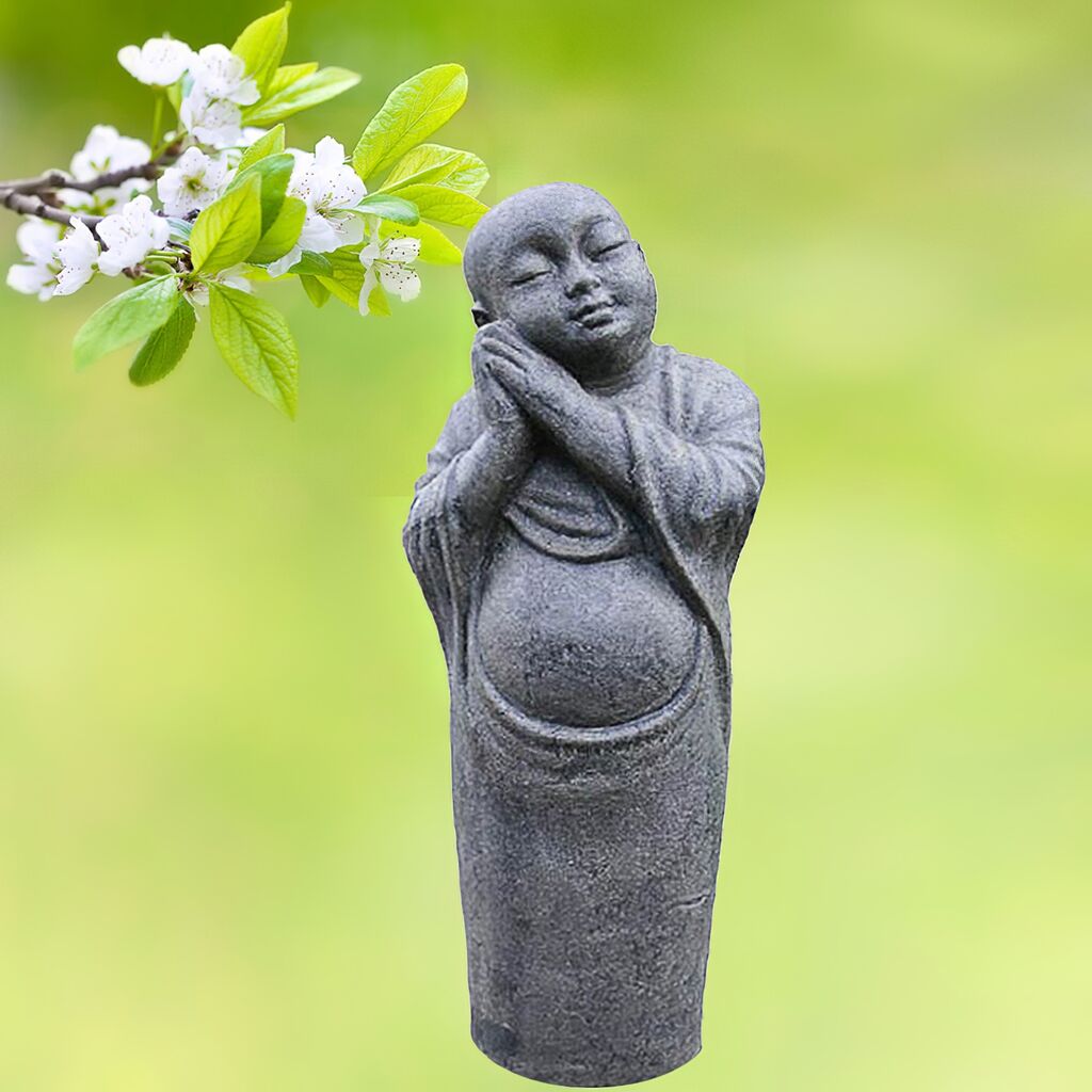 Edle Dekofigur Buddha Aus Steinguss