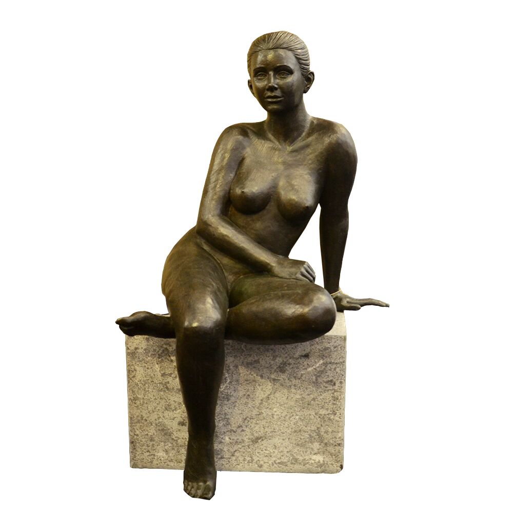 Edle Garten Frauenplastik Aus Bronze - Ina