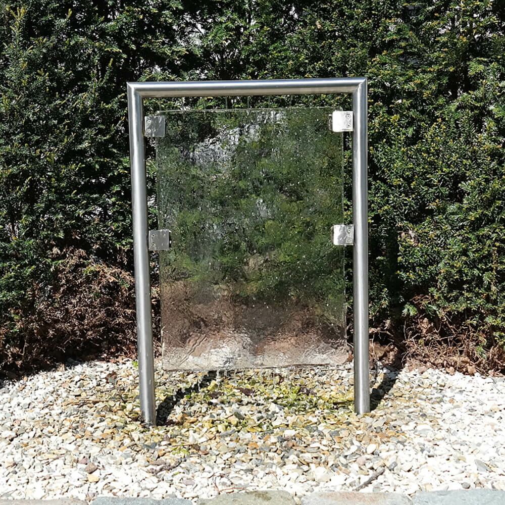 Einzigartiges Wasserspiel Schmelzendes Eis Aus Glas & Edelstahl - Sciolto