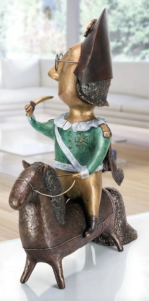 Farbige Bronzeskulptur Limitiert - Napoleon Auf Pferd - Napoleon