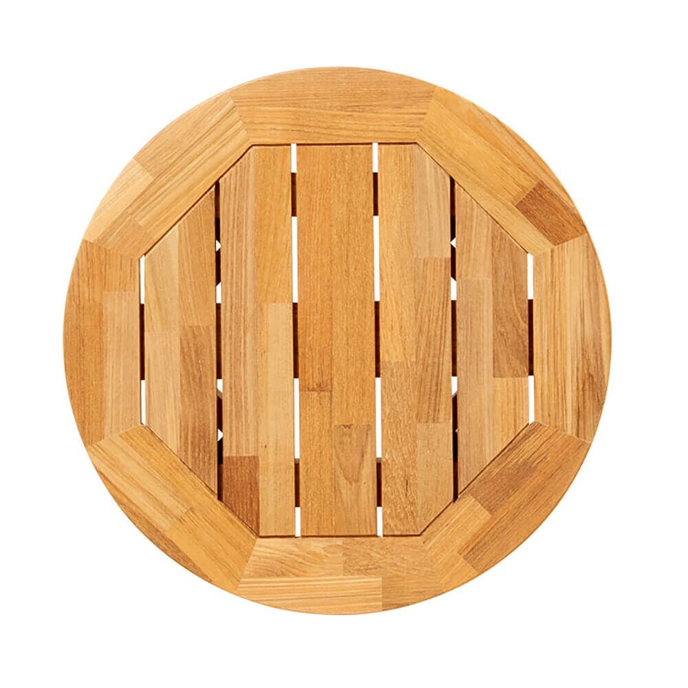 Garten Beistelltisch Aus Teakholz - 50cm - Rund - Darcey M Beistelltisch