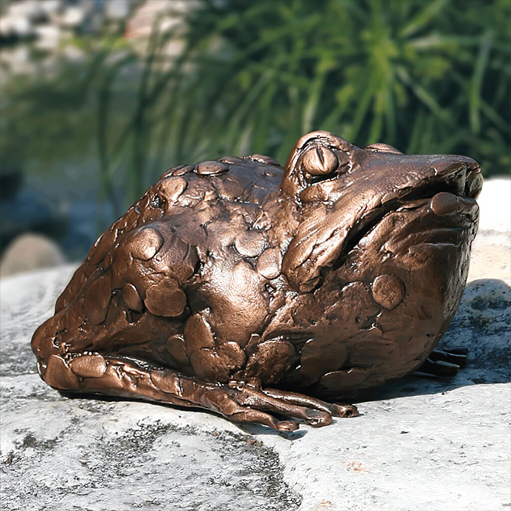 Garten Krötenskulptur Aus Hochwertiger Bronze - Kröte
