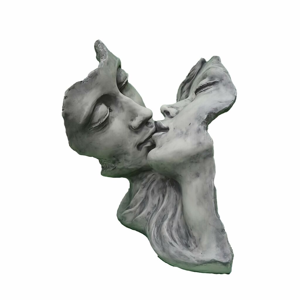Gartenfigur Küssendes Paar - Büste Aus Steinguss - Romeo Und Julia