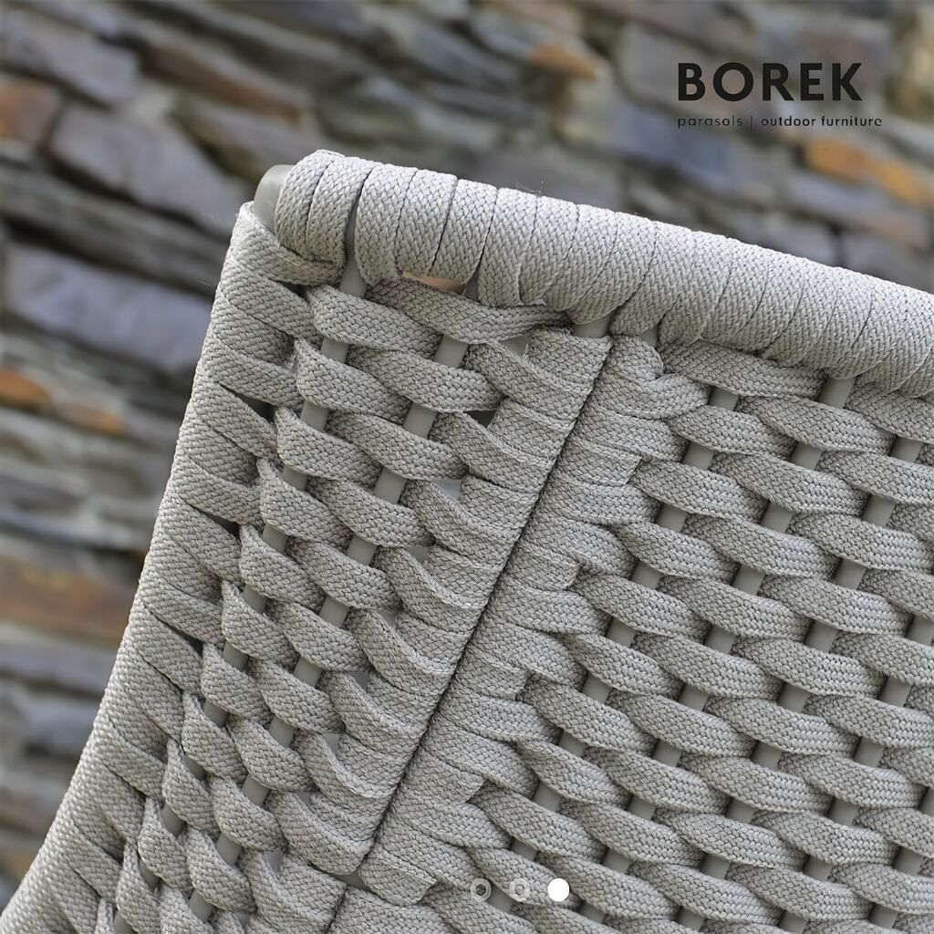 Gartensofa Mit Auflagen - Grau - Rope-Optik - Sofa Tavira