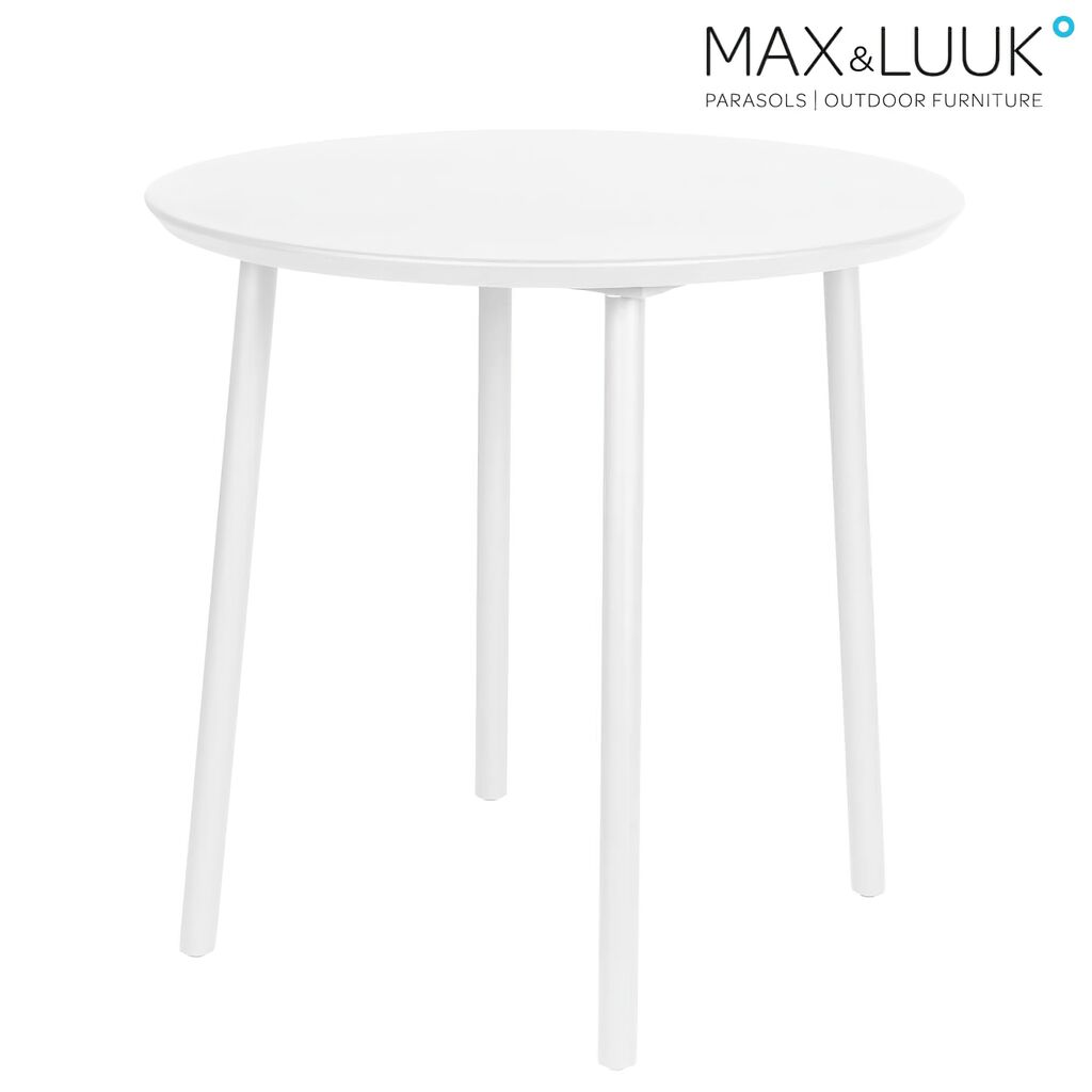 Gartentisch Rund Aus Alumnium - Max&Luuk - 80cm - Modern - George Tisch