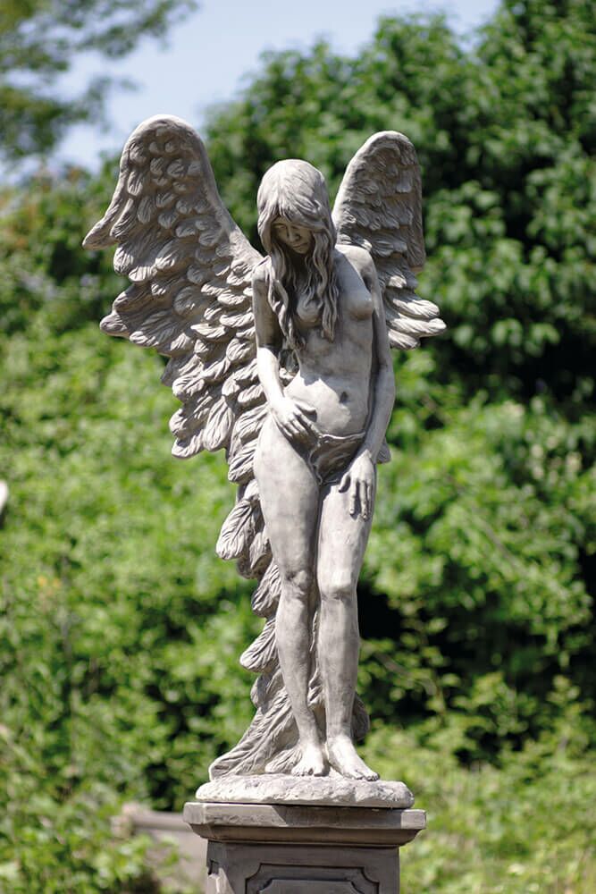Große Steinguss Elfenskulptur - Eloise