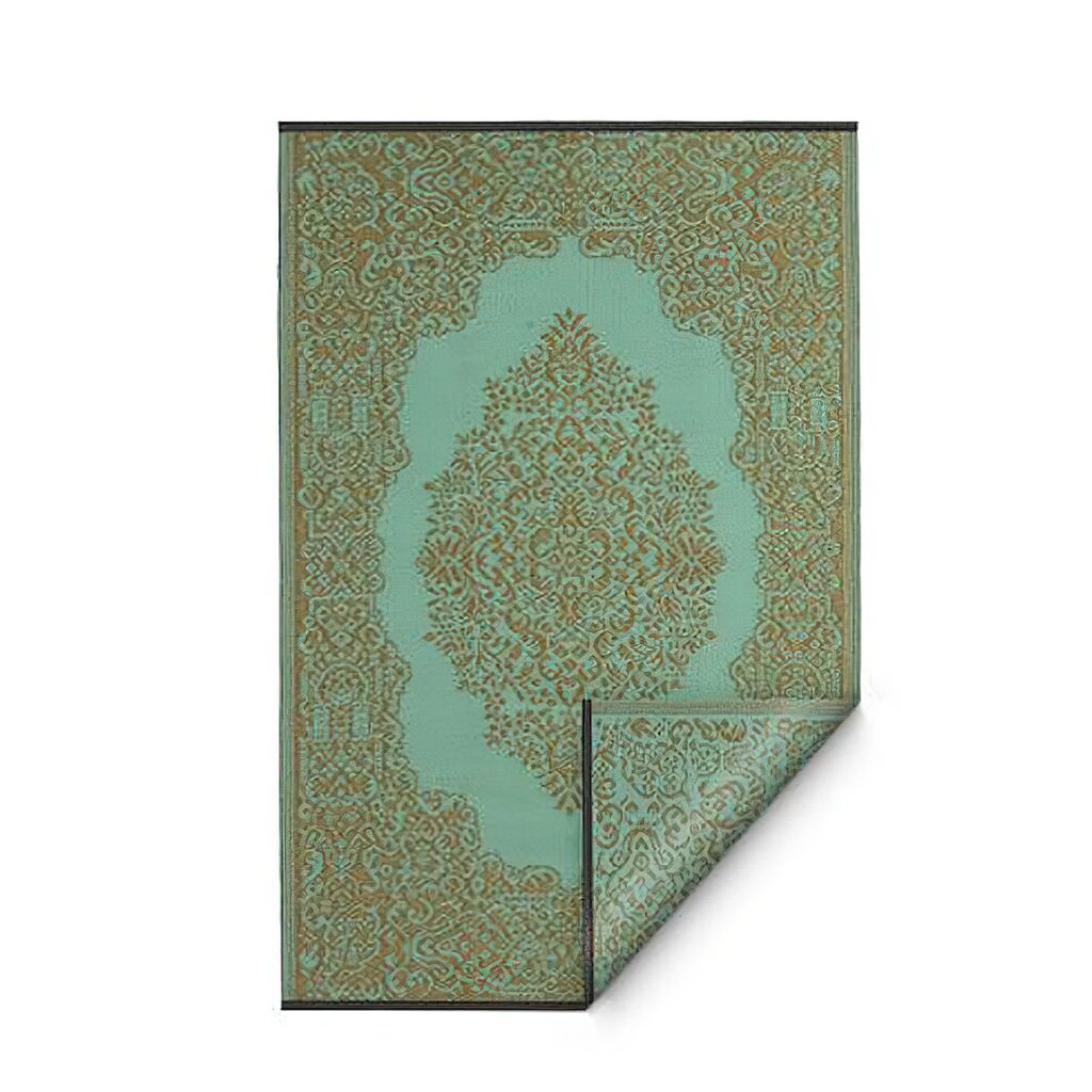 Grün-türkiser Outdoor Teppich Mit Orient Muster Für Draußen - Olina