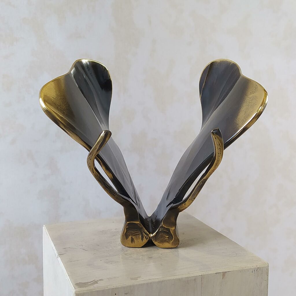 Handgeschmiedeter Schmetterling Aus Bronze - Fjäril