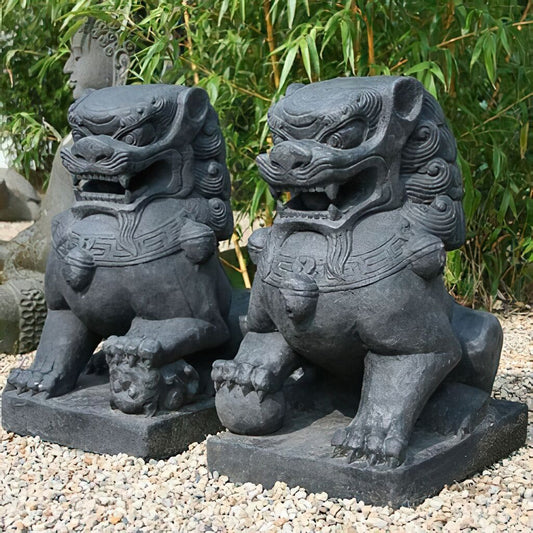 Hochwertige Asiatische Steinlöwen - TeQiang