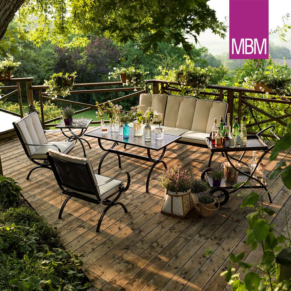 Hochwertiger Loungesessel Aus Schmiedeeisen Für Den Garten - MBM - Loungesessel Romeo Elegance