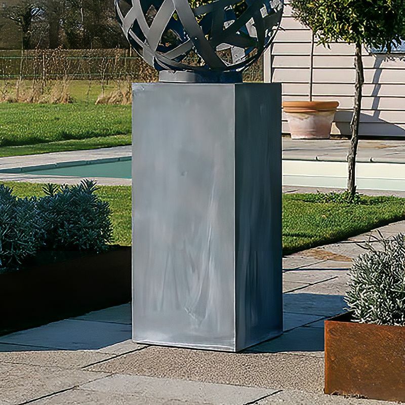 Hohes Metall Podest Für Gartenskulpturen - Stahl & Cortenstahl - Ferulano Greno