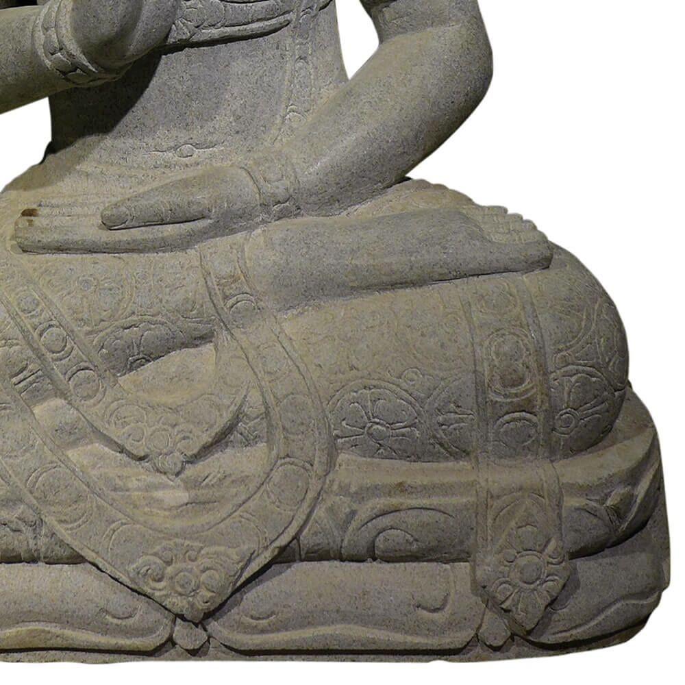 In Handarbeit Gehauene Ken Dedes Figur Aus Flussstein - Tusia
