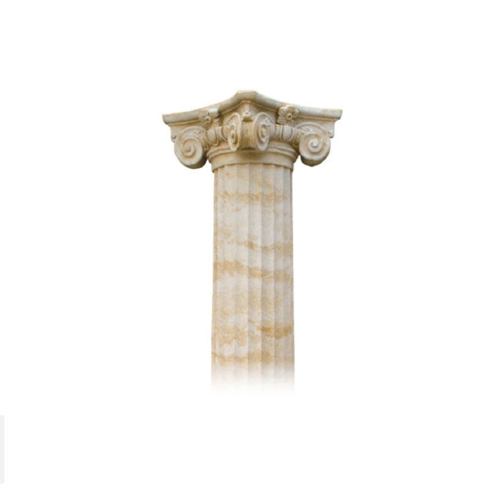 Ionische Säule Mit Sockel Und Kapitell Aus Steinguss - Poto