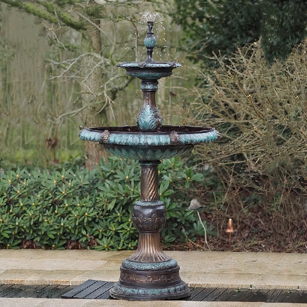 Kaskaden Sprinbrunnen Aus Bronze - Antik - Thronos