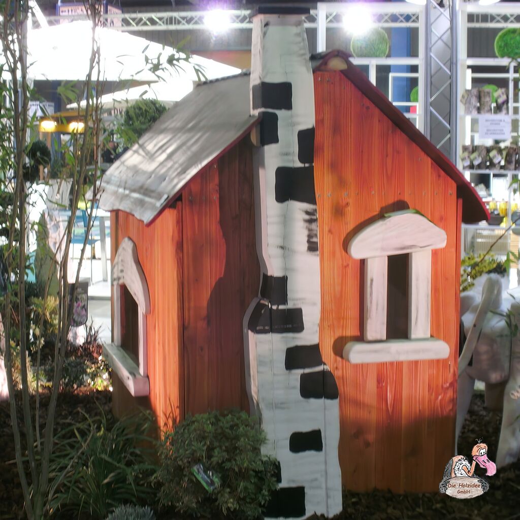 Kinder Spielhaus Für Den Garten Aus Holz Mit Wetterfesten Dach - Spielhäuschen Cottage