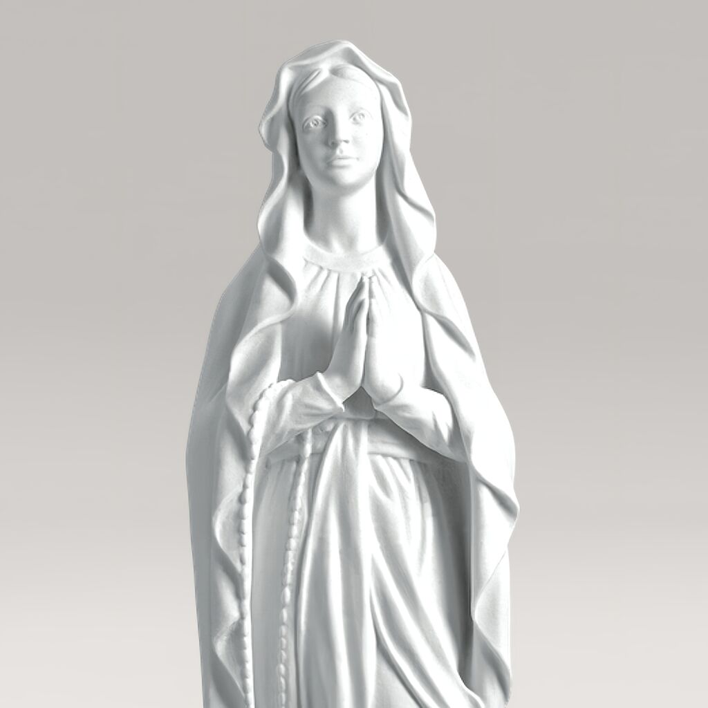Klassische Madonnenstatue Aus Marmorguss - Madonna Mirabel