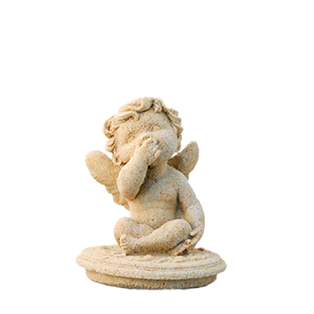Kleine Deko Engelfigur Aus Steinguss - Ziri