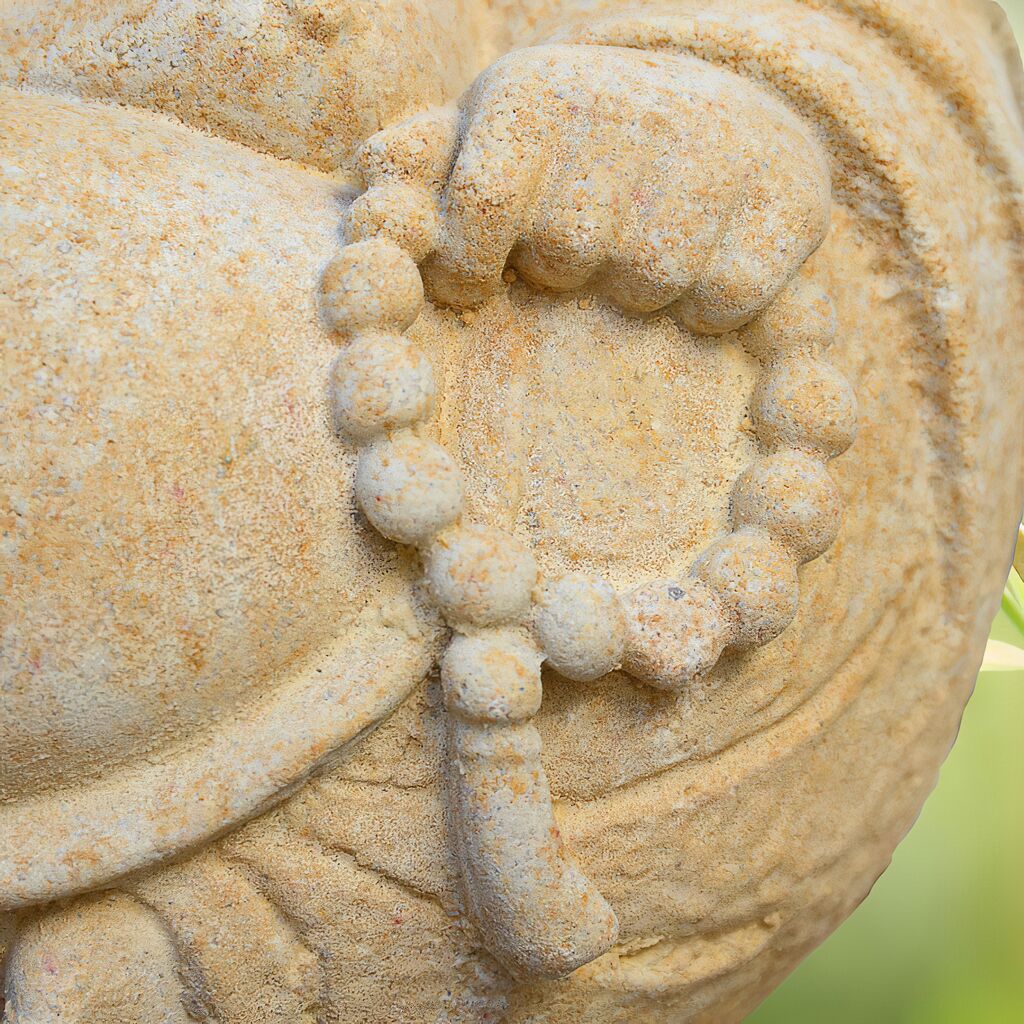 Lachender Buddha Figur Aus Stein - Samanta