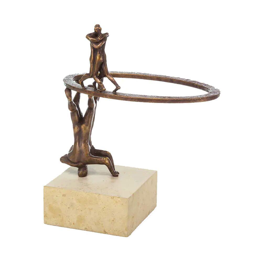 Limitierte Bronze Tänzerskulptur Mit Granitsockel - If You Can't Be With The One You Love