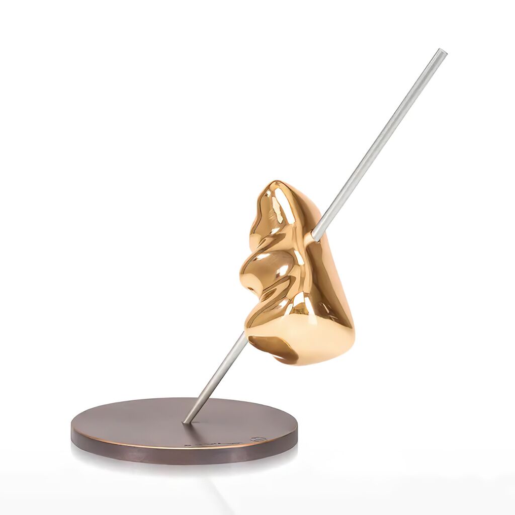 Limitierte Künstlerfigur Aus Bronze - Modernes Design - Goldbären Nibelungen