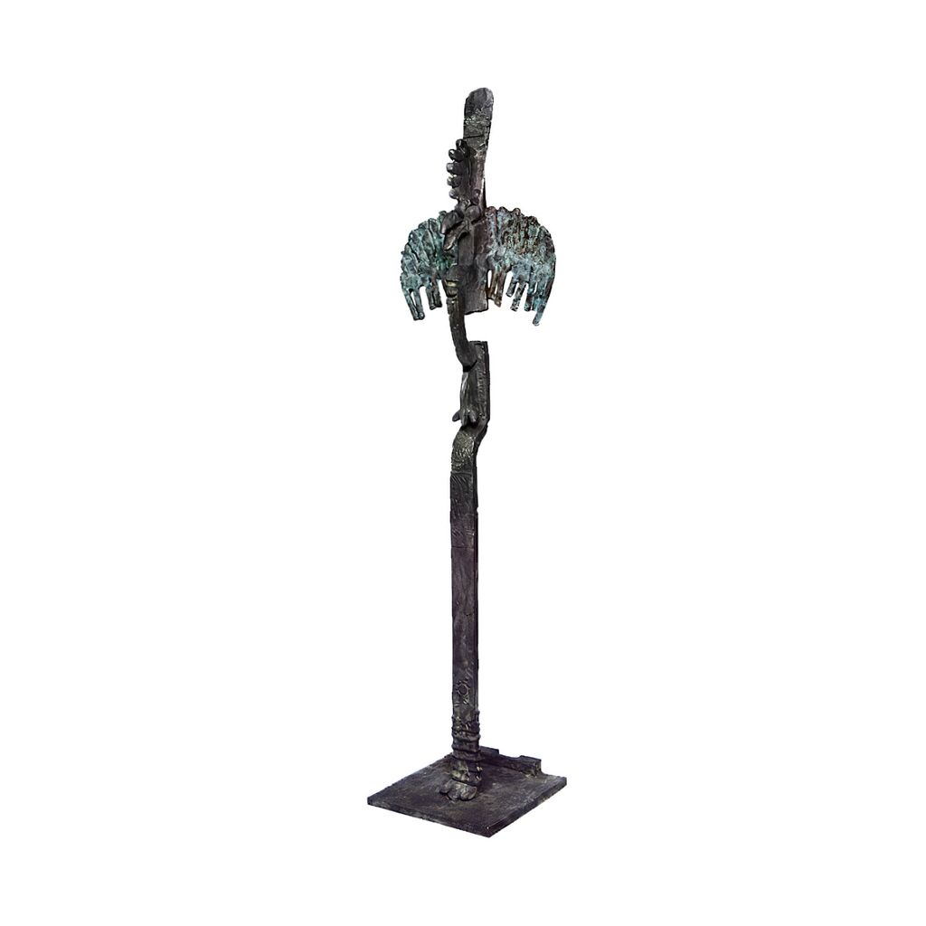 Limitierte Kunstfigur Stehend Als Bronzedekoration - Totem Anai, Freistehend