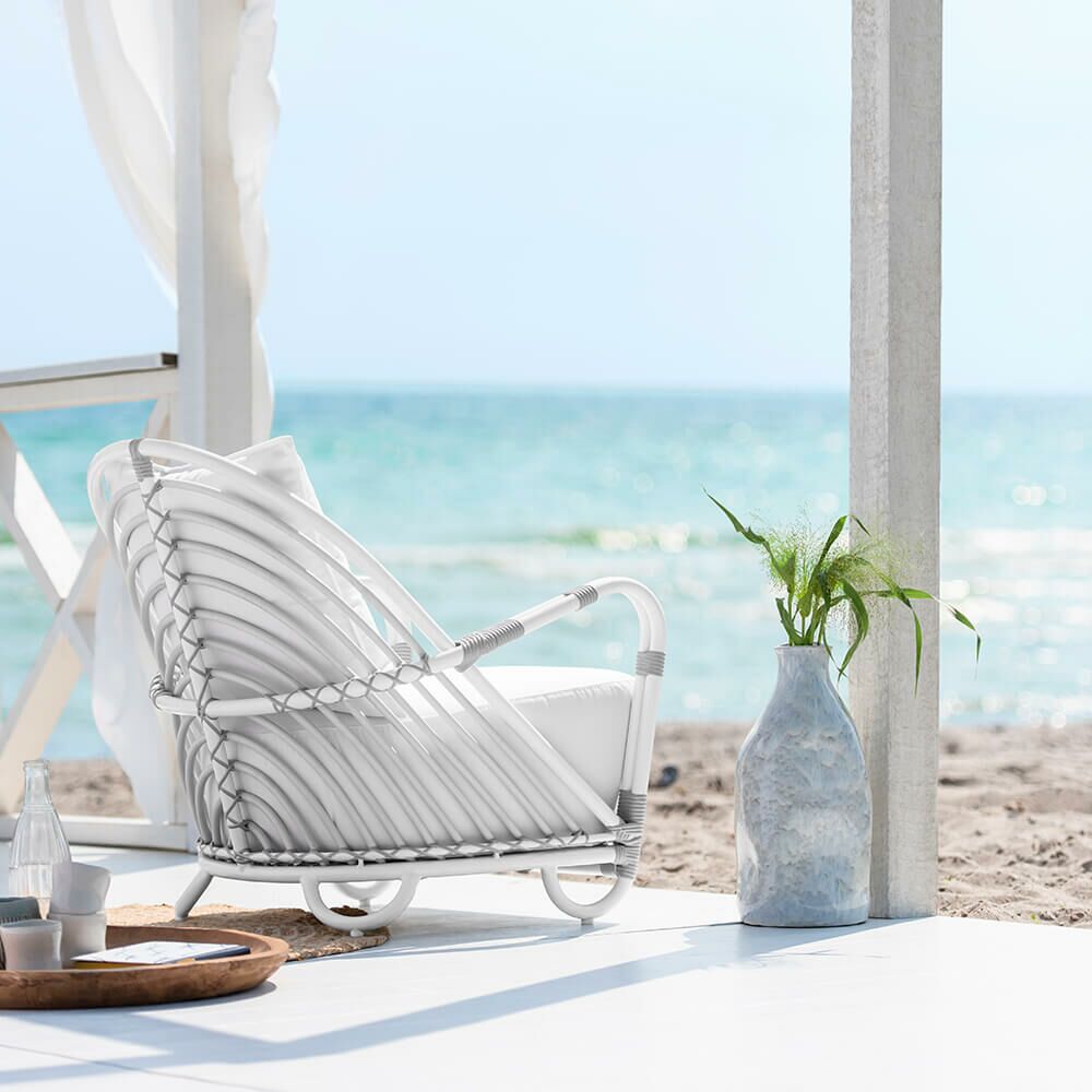 Loungesessel Für Den Garten Aus Aluminium Und Polyrattan - Loungesessel Blenda