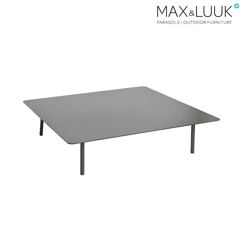 Loungetisch Quadratisch Aus Alu - Schwarz - Loungetisch Kick