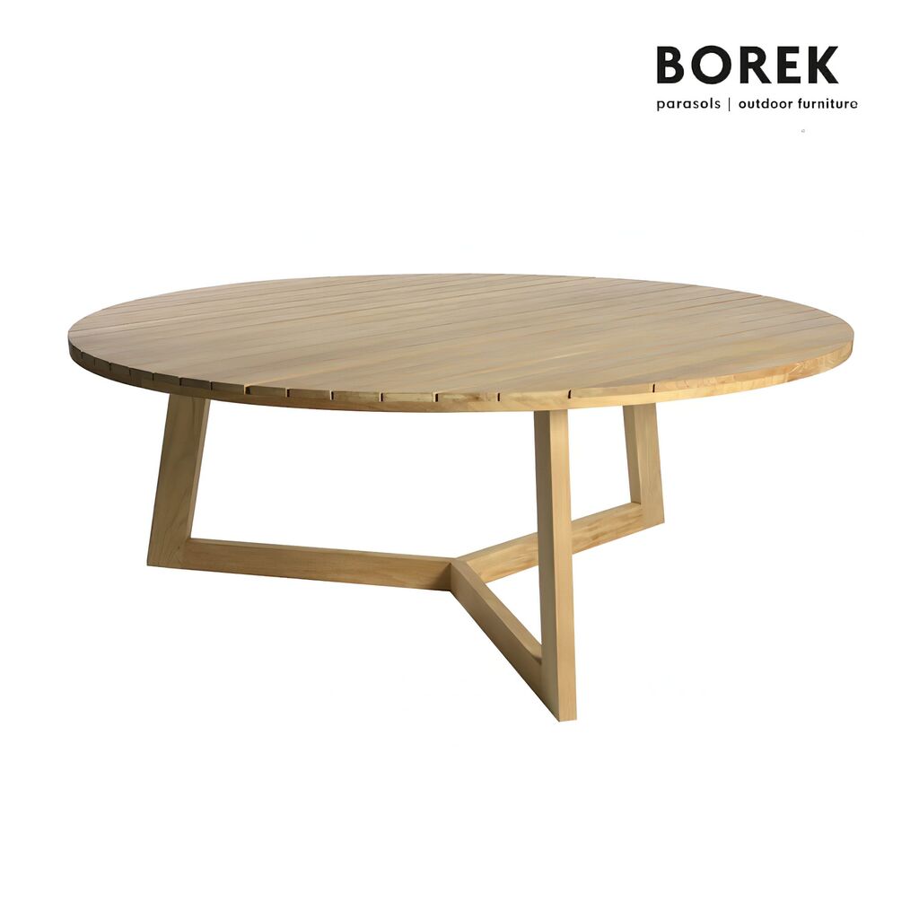 Low-Dining Holztisch Von Borek Für 6 Stühle - Gartentisch Limone
