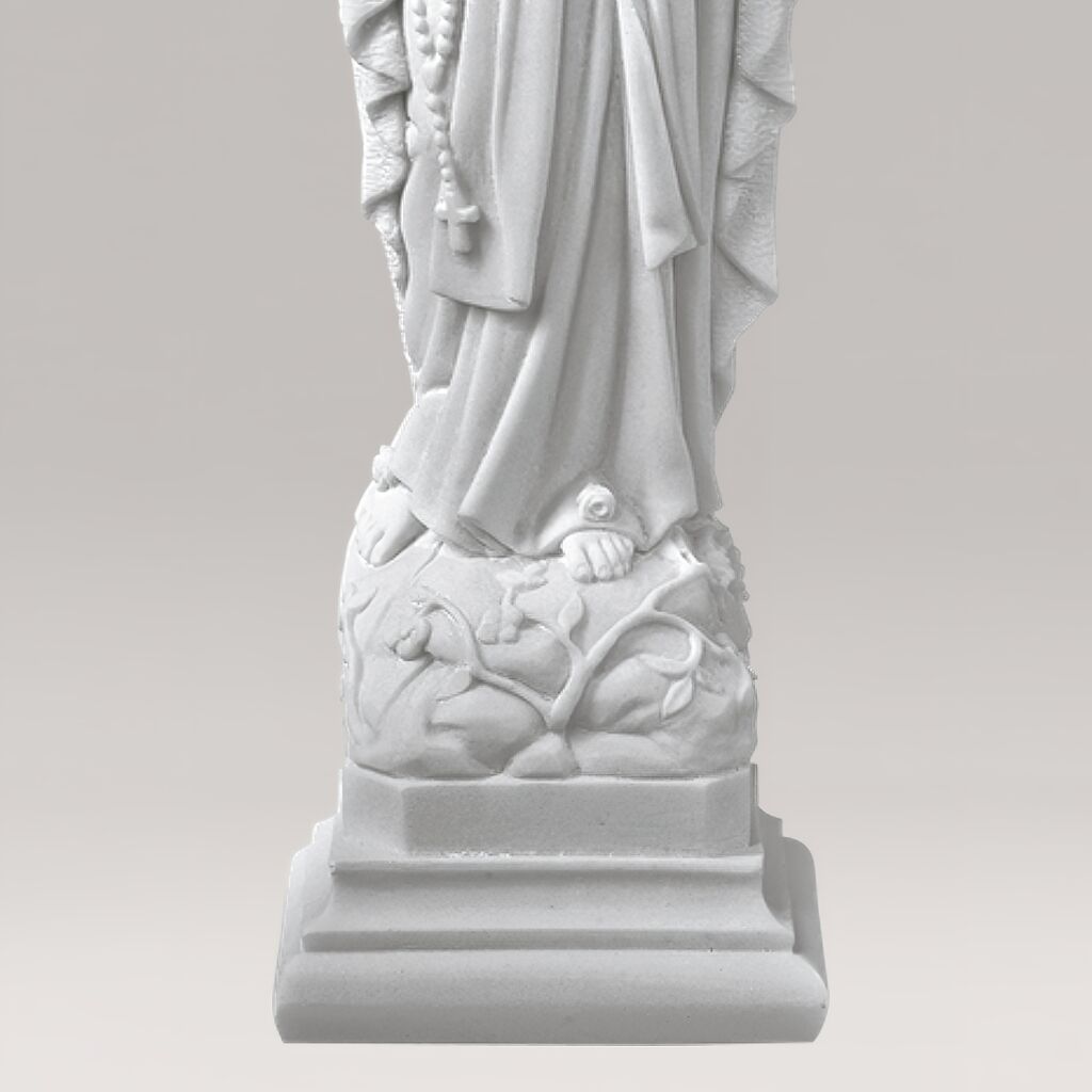 Marmorguss - Betende Maria Mutter Gottes Statue - Madonna Di Lourdes
