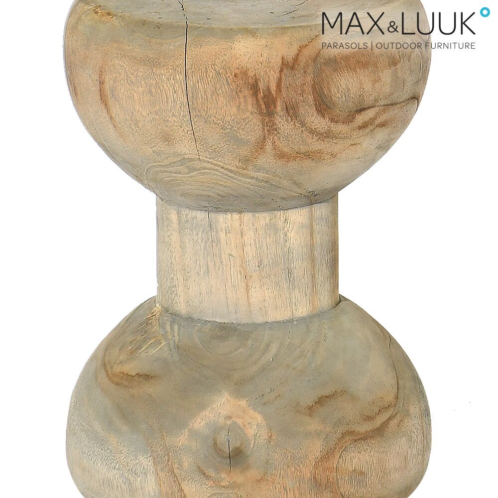 Max & Luuk Outdoor Beistelltisch Aus Teakholz - Rund - Eli Beistelltisch