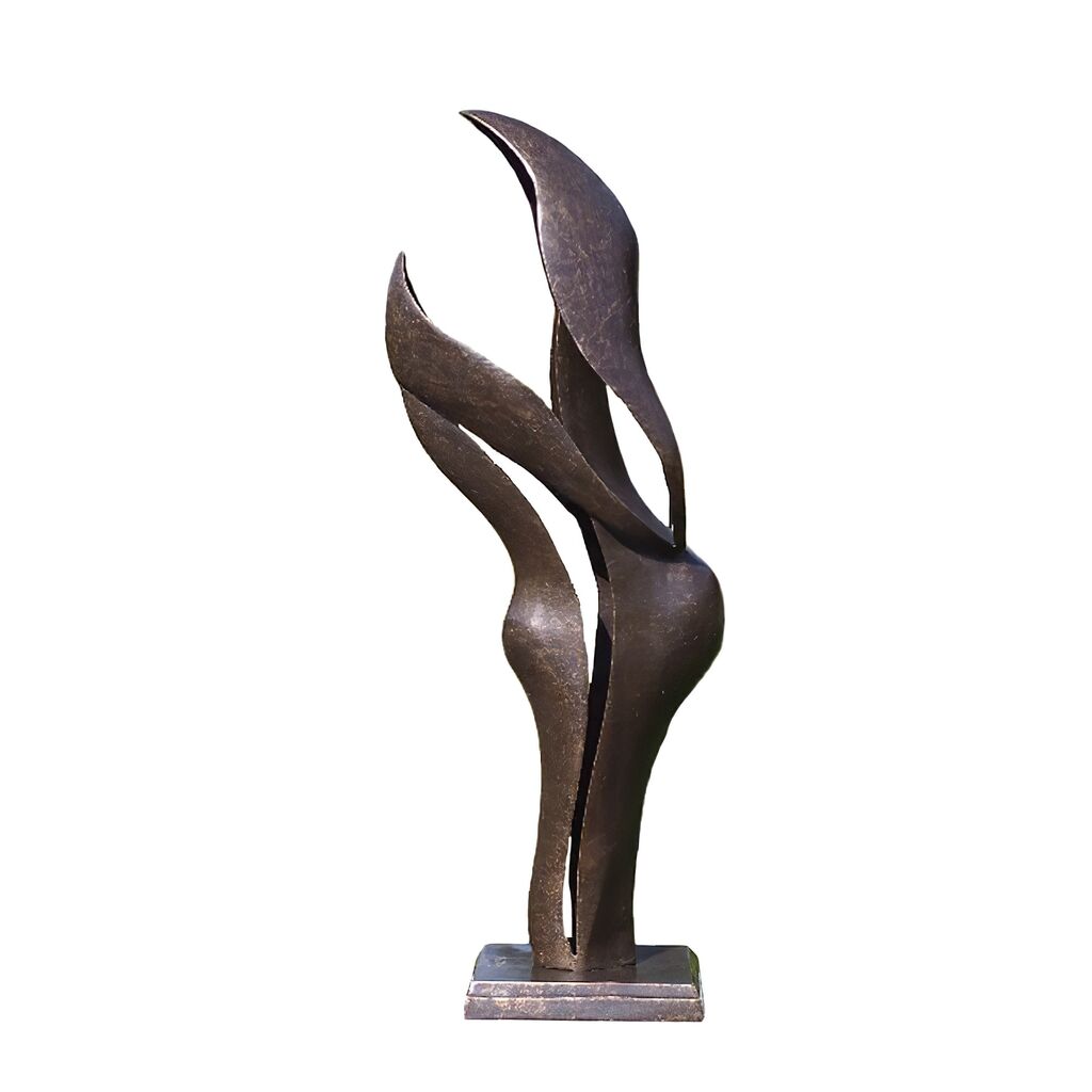 Moderne Bronzeplastik Im Flammendesign - Minoare