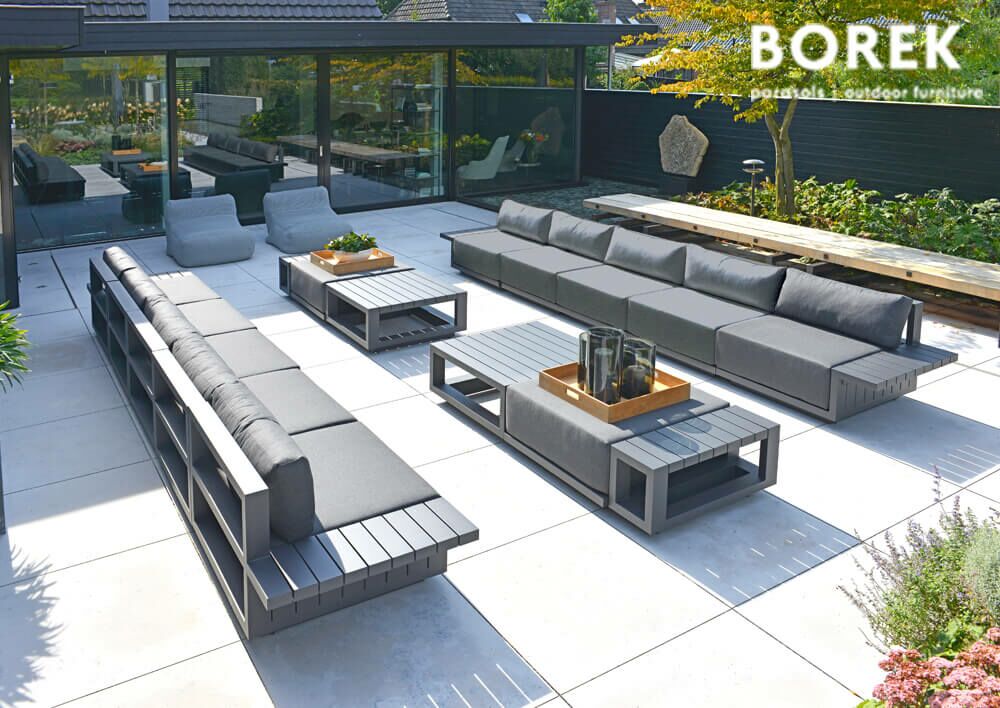 Moderner Couchtisch Für Garten & Terrasse Aus Alu - Borek - 40x90x90cm - Murcia Couchtisch