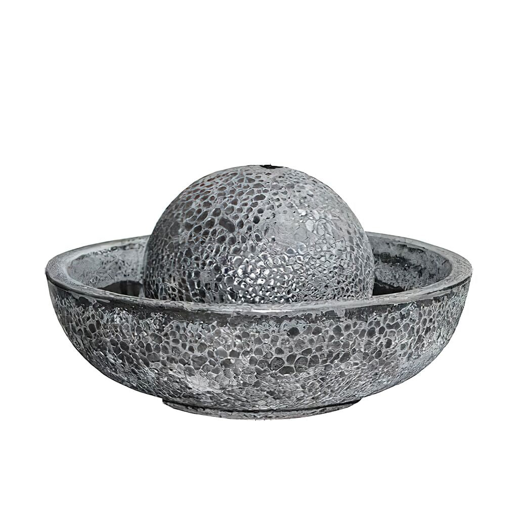 Moderner Gartenbrunnen In Antik Schwarz - Sandblast - Nutara