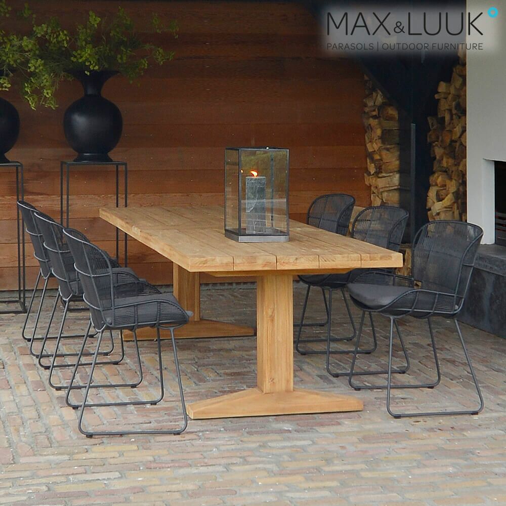 Moderner Gartenstuhl Aus Stahl & Kunststoff - Max&Luuk - Faye Gartenstuhl