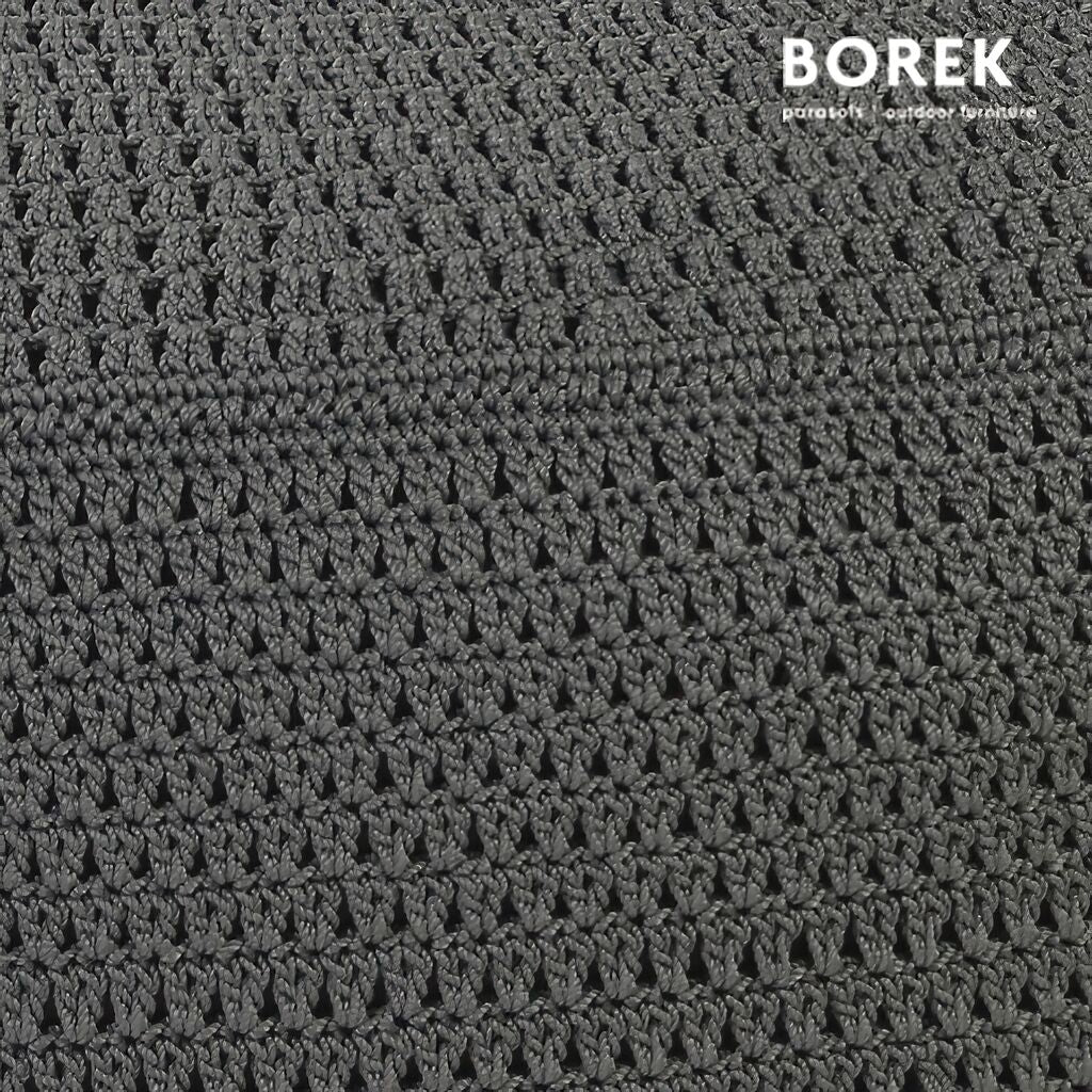 Outdoor Sitzpuff In Anthrazit - Ardenza Seil - Borek - Crochette Sitzkissen