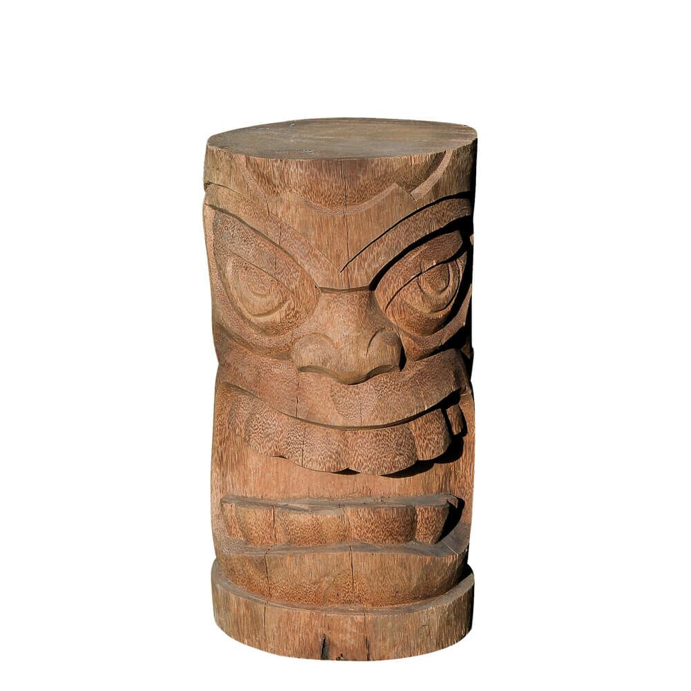 Polynesische Tiki Dekofigur Für Den Garten Aus Holz Der Kokospalme - Rani