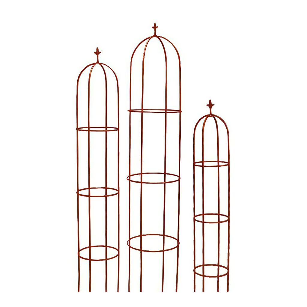 Rankhilfe Obelisk Aus Metall - Rost - Nobilis Auxilio