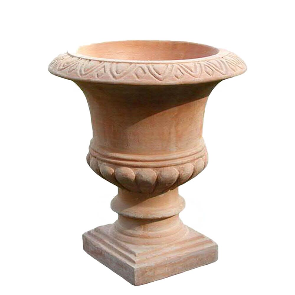 Romantische Garten Keramikamphore - Terrakotta - Adissa