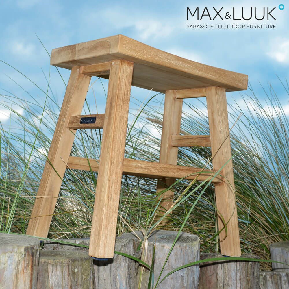 Schlichter Gartenhocker Aus Teakholz - Max&Luuk - Lindy Hocker