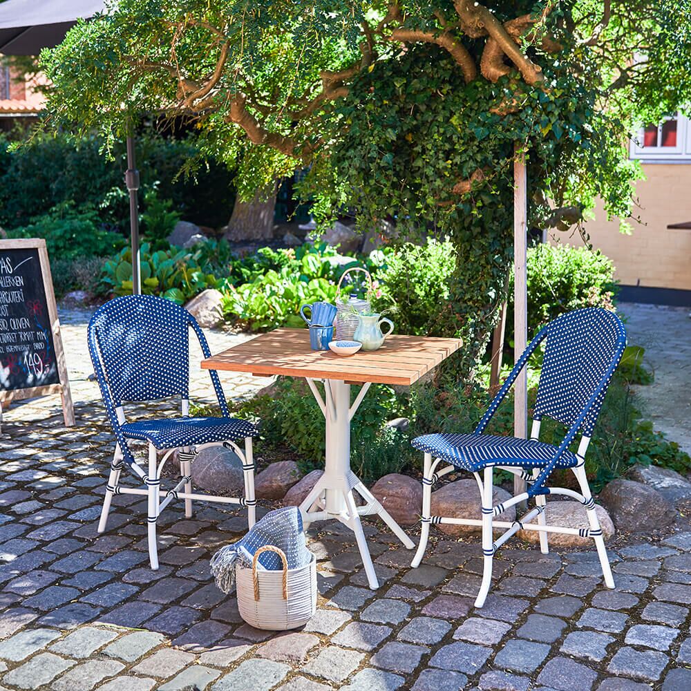 Stapelbarer Stuhl Für Den Garten Mit Dot Motiv - Gartenstuhl Risa