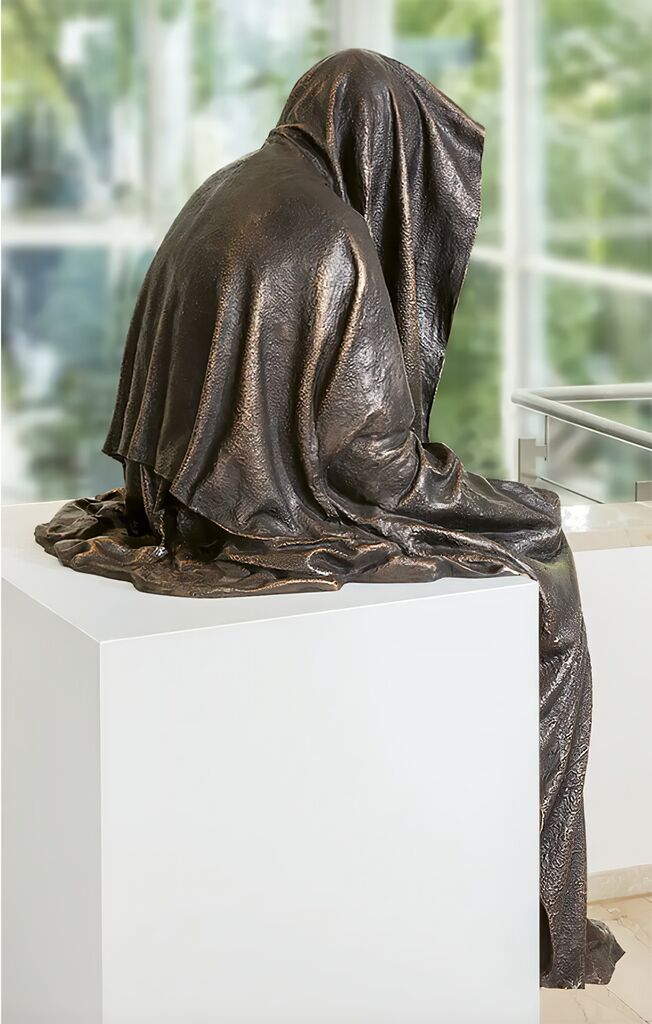 Vergoldete Bronzeskulptur Des Zeitwächters Für Kanten - Kantenhocker (Gold)