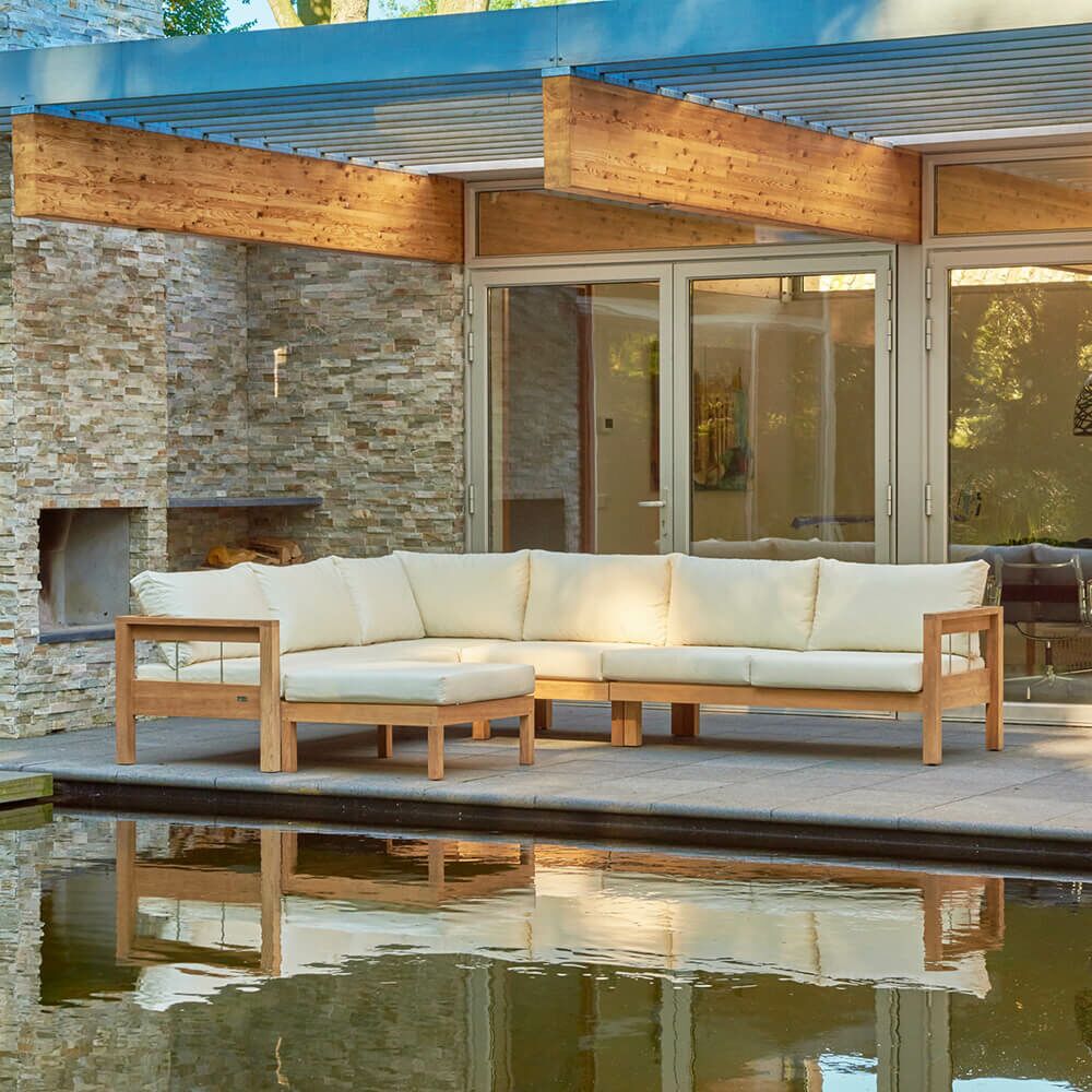 Vielseitige Garten-Lounge-Bank Aus Teakholz - Lucy Lounge-Bank
