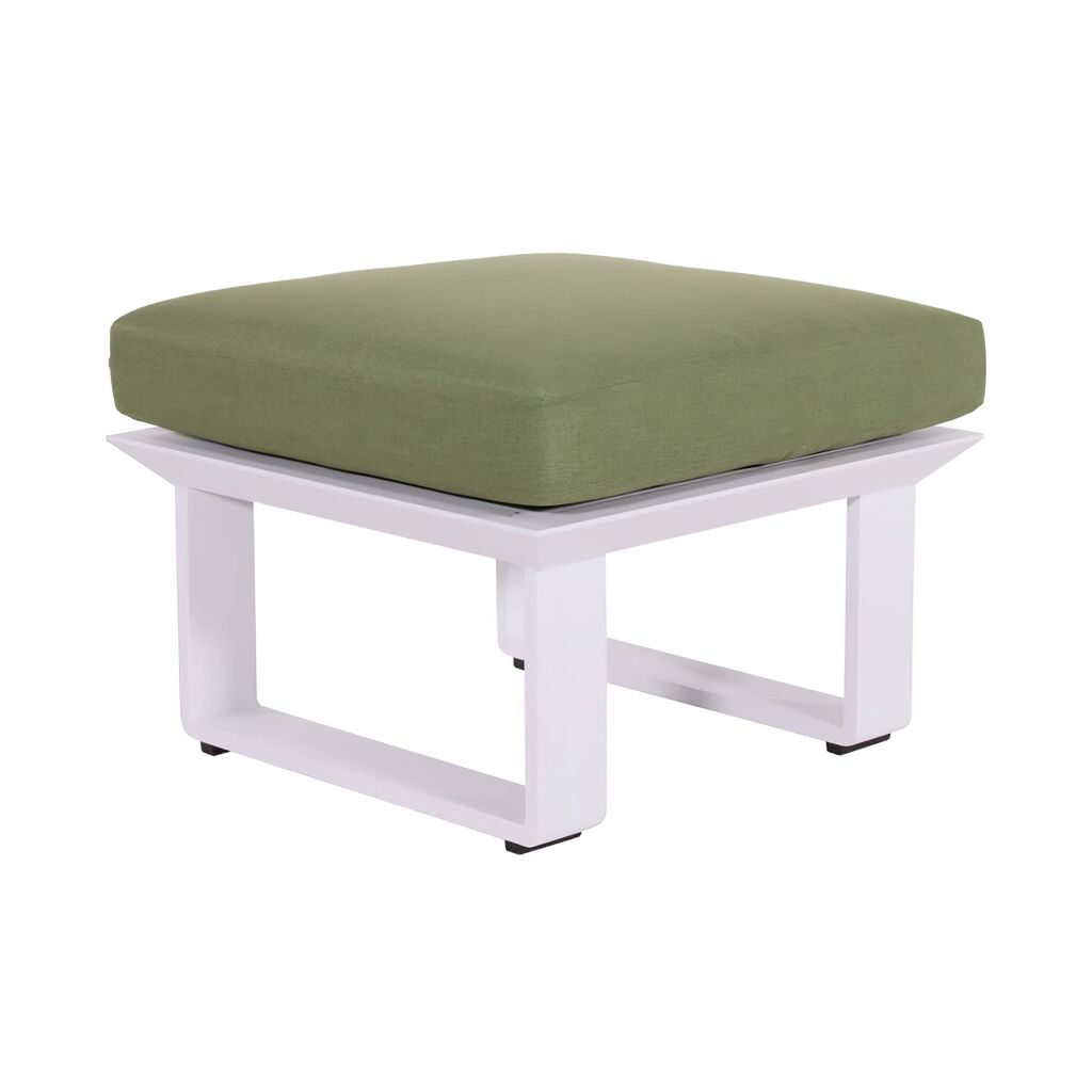 Weißer Loungehocker Mit Sitzkissen - Hocker Opan
