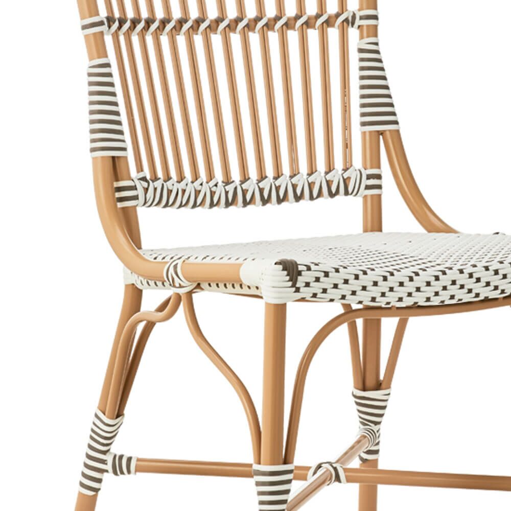 Wetterfester Gartenstuhl Aus Alu Rattan Mit Rückenlehne - Gartenstuhl Levi