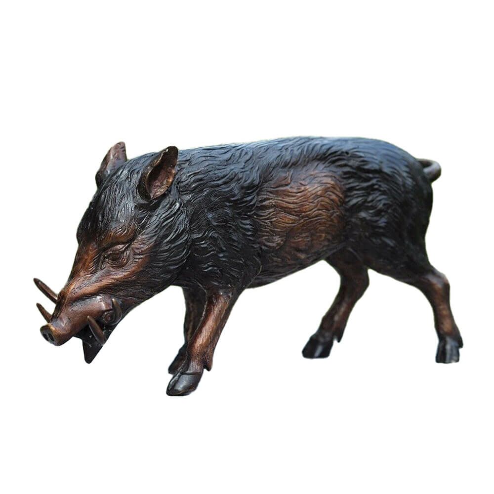 Wildschwein Frischling Aus Bronze In Braun - Wildschwein Run